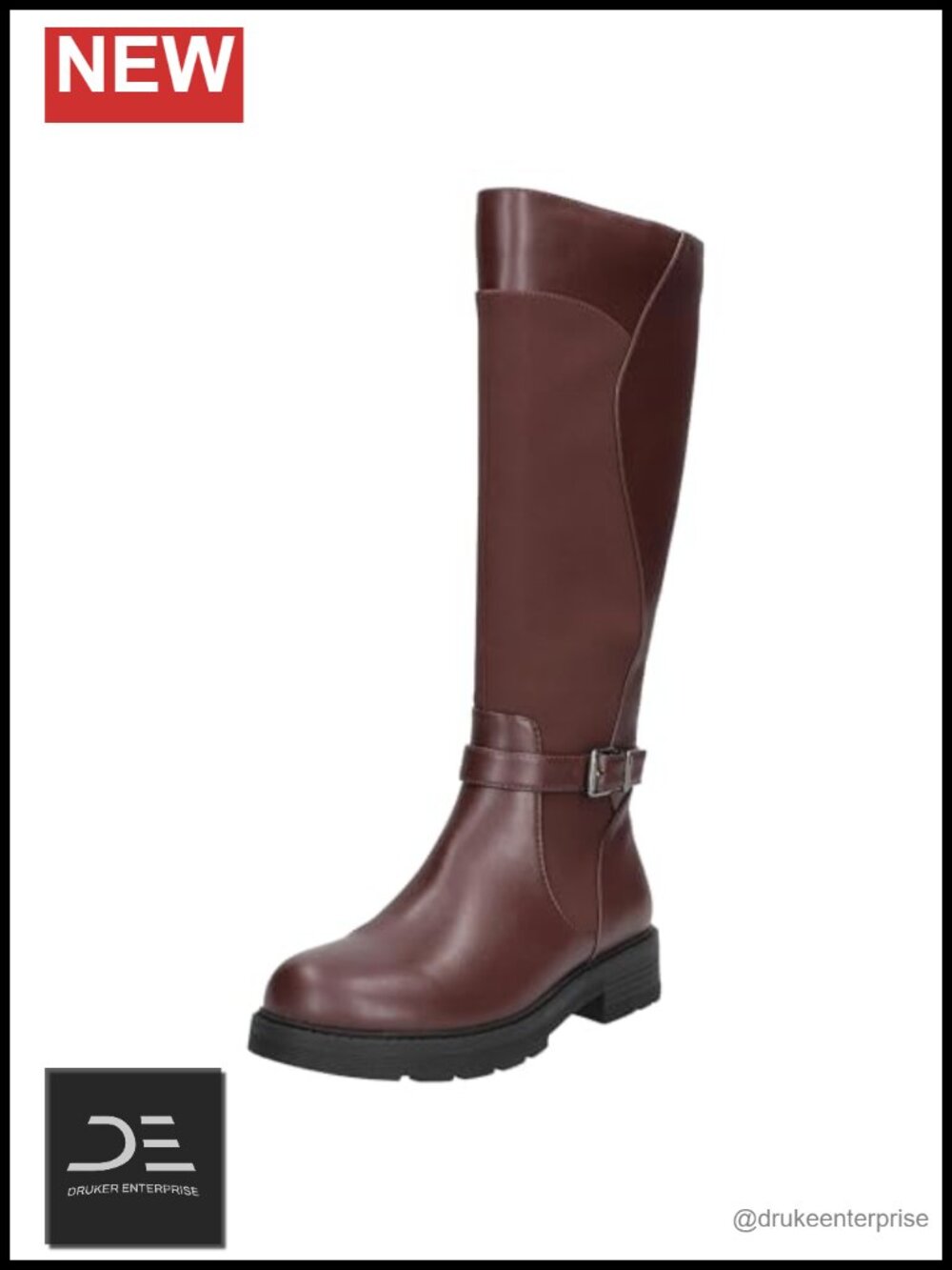 Easy Street Women's Erica Mid-Calf Boot with Inside Zipper